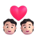 Couple With Heart Emoji Microsoft-teams