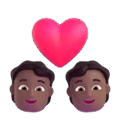 Couple With Heart Emoji Microsoft-teams