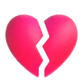 Broken Heart Emoji Microsoft-teams