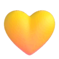 Yellow Heart Emoji Microsoft-teams