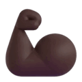 Flexed Biceps Emoji Microsoft-teams
