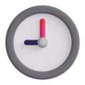 Nine Oclock Emoji Microsoft-teams
