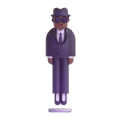Person In Suit Levitating Emoji Microsoft-teams