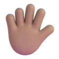 Hand With Fingers Splayed Emoji Microsoft-teams