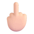Middle Finger Emoji Microsoft-teams