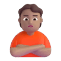 Person Pouting Emoji Microsoft-teams