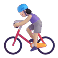 Woman Biking Emoji Microsoft-teams