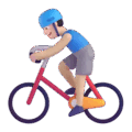 Man Biking Emoji Microsoft-teams