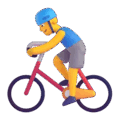 Man Biking Emoji Microsoft-teams