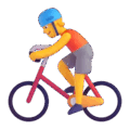 Person Biking Emoji Microsoft-teams