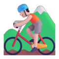 Person Mountain Biking Emoji Microsoft-teams