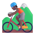 Person Mountain Biking Emoji Microsoft-teams
