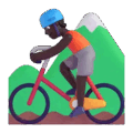 Person Mountain Biking Emoji Microsoft-teams