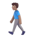 Man Walking Emoji Microsoft-teams