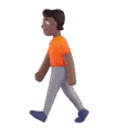 Person Walking Emoji Microsoft-teams