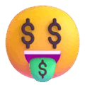 Money Mouth Face Emoji Microsoft-teams
