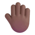 Raised Back Of Hand Emoji Microsoft-teams