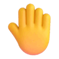 Raised Back Of Hand Emoji Microsoft-teams