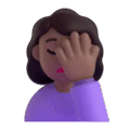 Woman Facepalming Emoji Microsoft-teams