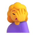 Woman Facepalming Emoji Microsoft-teams
