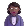 Woman In Tuxedo Emoji Microsoft-teams