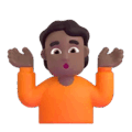 Person Shrugging Emoji Microsoft-teams