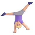 Woman Cartwheeling Emoji Microsoft-teams