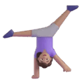 Woman Cartwheeling Emoji Microsoft-teams