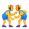 Men Wrestling Emoji Microsoft-teams