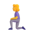 Woman Kneeling Emoji Microsoft-teams