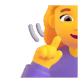 Deaf Woman Emoji Microsoft-teams