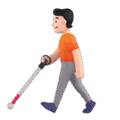 Person With White Cane Emoji Microsoft-teams