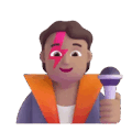 Singer Emoji Microsoft-teams
