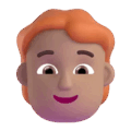 Person Red Hair Emoji Microsoft-teams