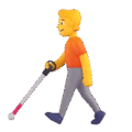 Person With White Cane Emoji Microsoft-teams