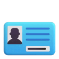 Identification Card Emoji Microsoft-teams
