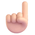 Index Pointing Up Emoji Microsoft-teams
