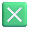 Cross Mark Button Emoji Microsoft-teams