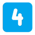 Keycap Digit Four Emoji Windows