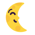 Last Quarter Moon Face Emoji Windows
