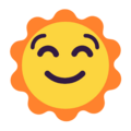 Sun With Face Emoji Windows