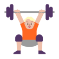 Person Lifting Weights Emoji Windows