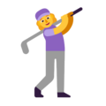 Woman Golfing Emoji Windows