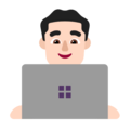 Man Technologist Emoji Windows