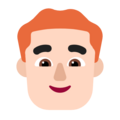 Man Red Hair Emoji Windows
