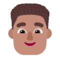 Man Curly Hair Emoji Windows