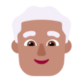 Man White Hair Emoji Windows