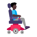 Man In Motorized Wheelchair Facing Right Emoji Windows