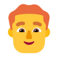 Man Red Hair Emoji Windows
