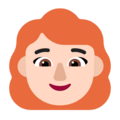 Woman Red Hair Emoji Windows